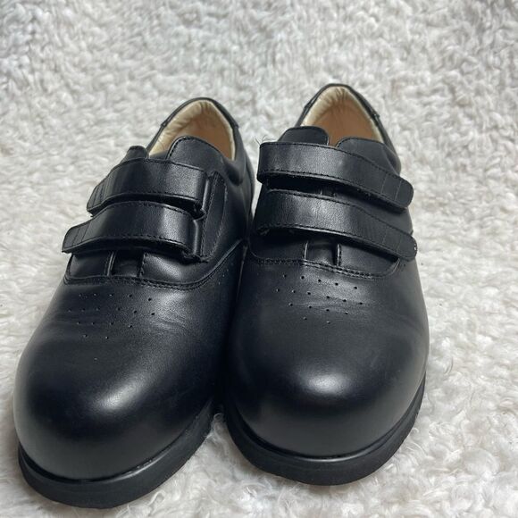 Mt.Emey Double Velcro Straps Black Leather Men Therapeutic Shoes Size10.5. - Picture 6 of 10